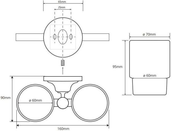 Стакан Bemeta Retro 144210028 (двойной)