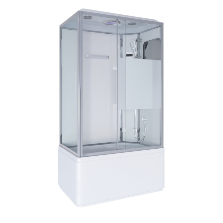 Душевая кабина Niagara Ultra NG-307-01R 120х80х220, высокий поддон 50 см, стекло прозрачное с матовой полосой