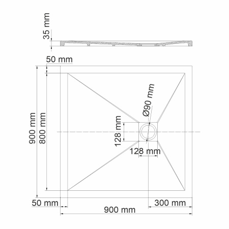 Душевой поддон WasserKRAFT Dill 61T03