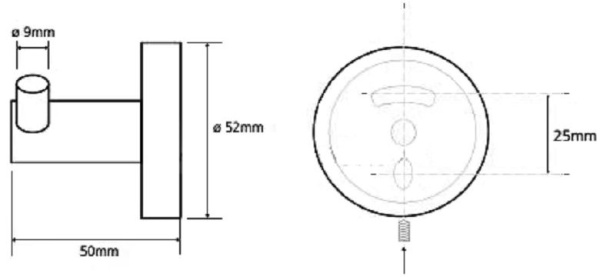Крючок для полотенец Bemeta Trend-i 104106038d