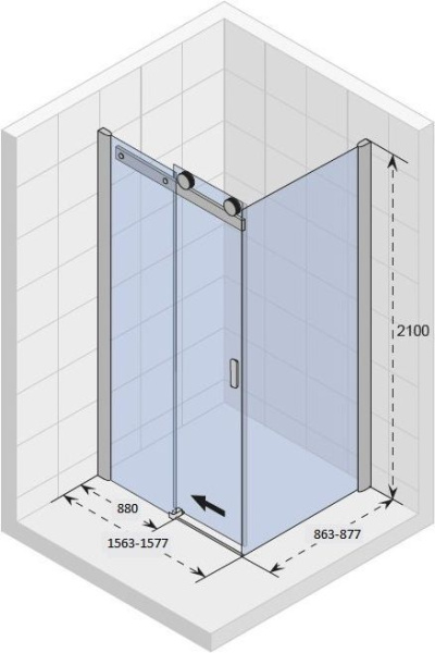 Душевой уголок Riho Baltic B203 160х90 GE0902600