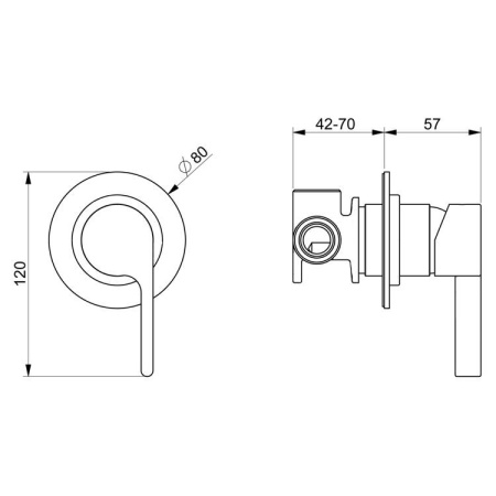 Смеситель для душа Webert DoReMi DR880101015