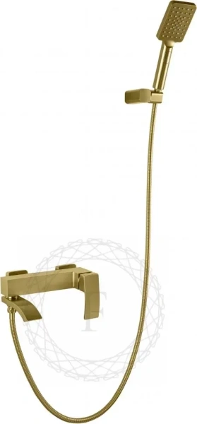 Смеситель для ванны с душем FILARETE Waterfall FL2110 (Матовое золото)