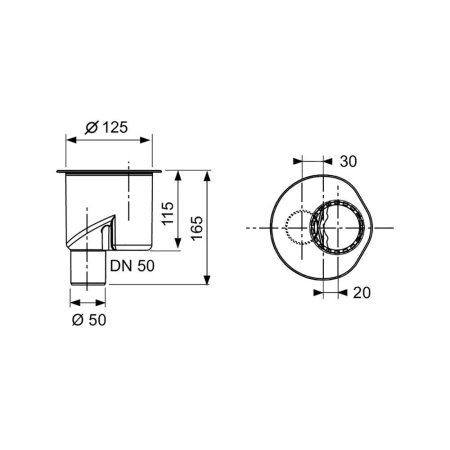 Сифон вертикальный TECE TECEdrainline DN 50 1,3 л/c 650003