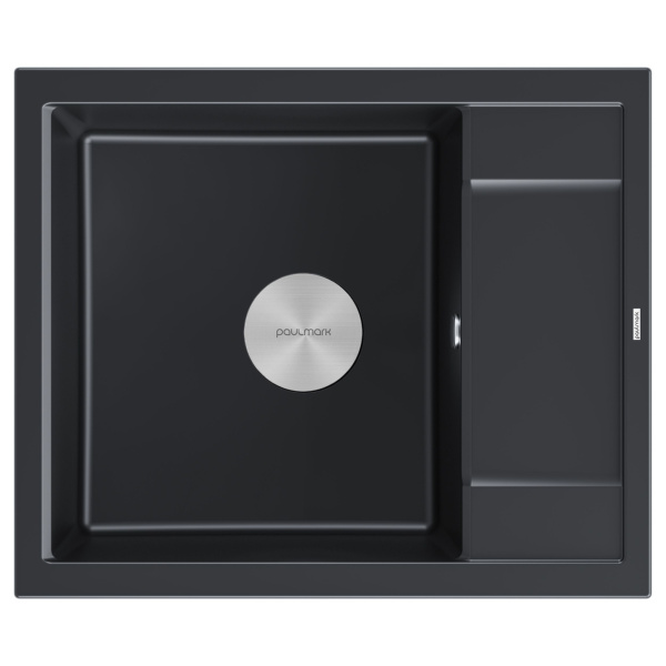 Мойка FLUGEN 50-600, IT-GRANIT, PM216050-BLM, черный, 600х500 мм, Paulmark