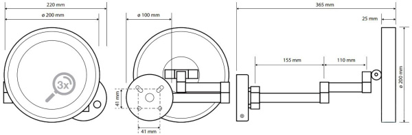 Косметическое зеркало Bemeta 116101142