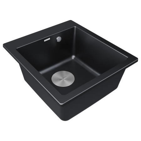 Мойка KANTE 45, IT-GRANIT, PM104651-BLM, черный, 460х510 мм, Paulmark