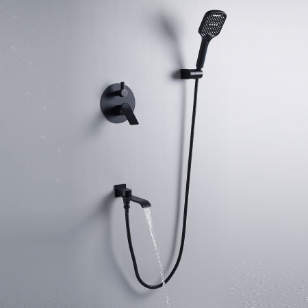 Душевая система встраиваемая Shevanik S4135H, черный