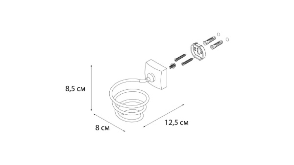 Держатель для фена Fixsen Kvadro FX-61319