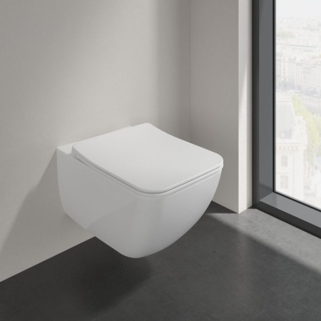 Унитаз Villeroy & Boch Venticello, подвесной с сиденьем, 4611RLR1