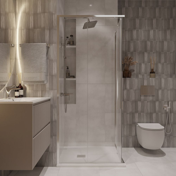 Душевое ограждение  Niagara Nova  NG-6624-34 (100*100*195) квадрат, двери раздвижные