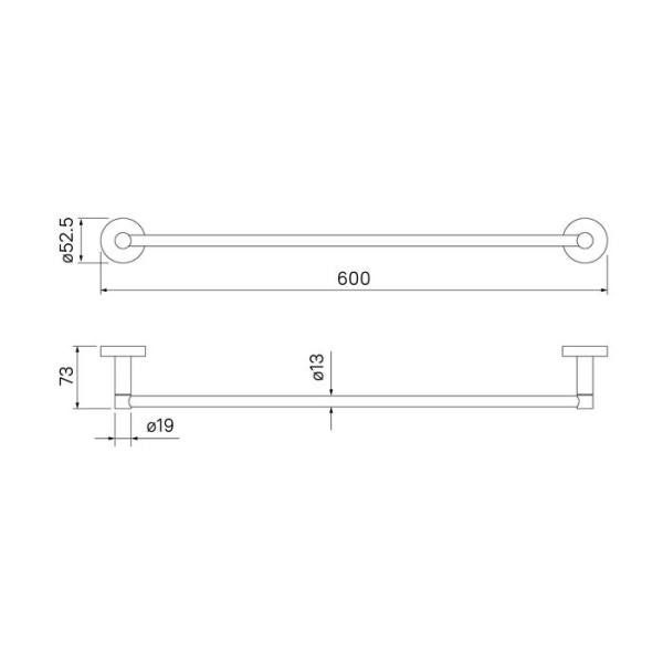 Полотенцесушитель одинарный IDDIS Sena сплав металлов SENSS10i49