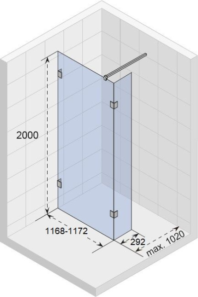 Душевая перегородка Riho SZ Scandic NXT X402 120 GX00772C0