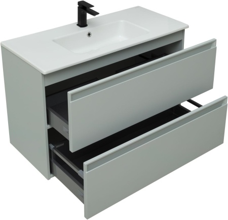 Тумба с раковиной Allen Brau Eclipse 100 1.E1003.PWM папирус матовый