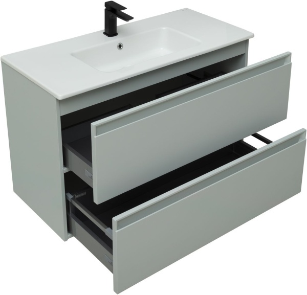 Тумба с раковиной Allen Brau Eclipse 100 1.E1003.PWM папирус матовый