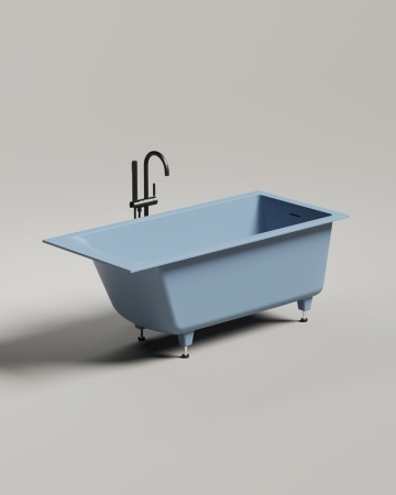 Ванна встраиваемая Salini CASCATA KIT 150x70, S-Sense, глянцевый белый 105012G