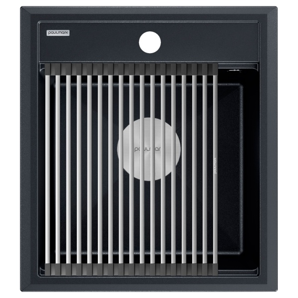 Мойка STEPIA 45, IT-GRANIT, PM114651-BLM, черный, 460х510, Paulmark