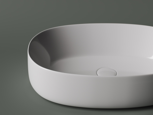 Умывальник Ceramicanova чаша накладная овальная Element 675x350x140мм
