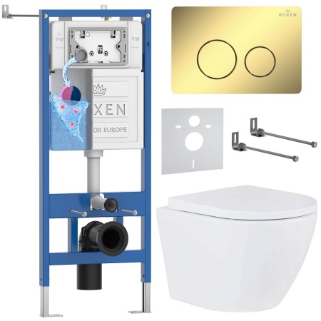 Комплект 6 в 1 RoxenBath StounFix Dual Fresh 868480 (состоит из: 710200, Steel 420260-CHG, 530185-02)