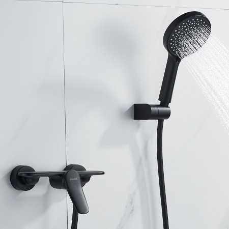 Смеситель для душа Shevanik S4716H, черный