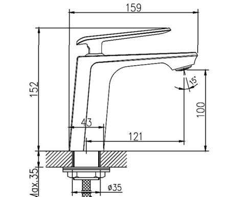 Смеситель для раковины Haiba HB10548-7