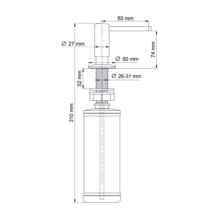 Дозатор для мыла WasserKRAFT K-75996