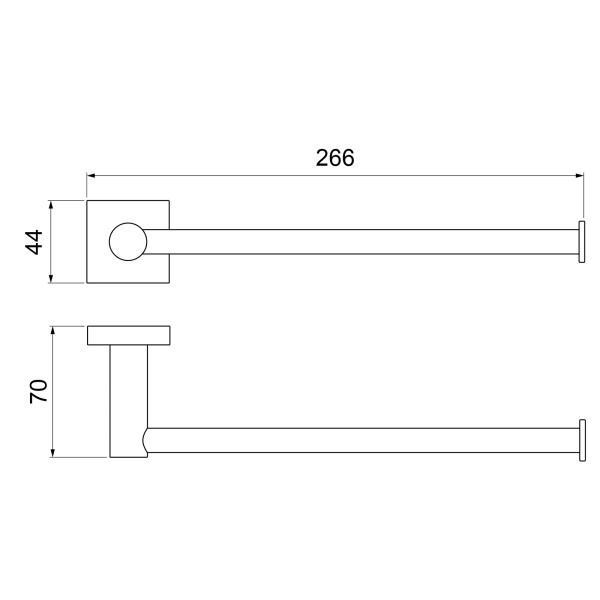 Полотенцедержатель TIMO Selene 12054/03, черный