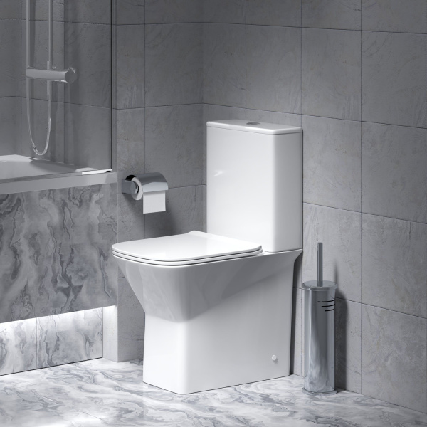 Унитаз Grossman Cristal GR-4471S (600х355х860) напольный безободковый с тонкой крышкой