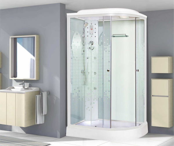 Душевая кабина Niagara Ultra NG-303-01LN 120х80х220, низкий поддон 16 см, стекло мозаика