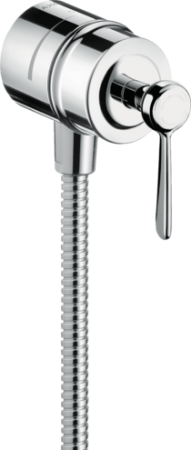 Шланговое подсоединение AXOR Montreux Fixfit Stop с рычаговой рукояткой. хром 16883000