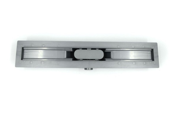 Дренажный канал Timo Smart 60см с решеткой DOUBLE GAP из нержавеющей стали, SM-DGG60-LS40(DRY)