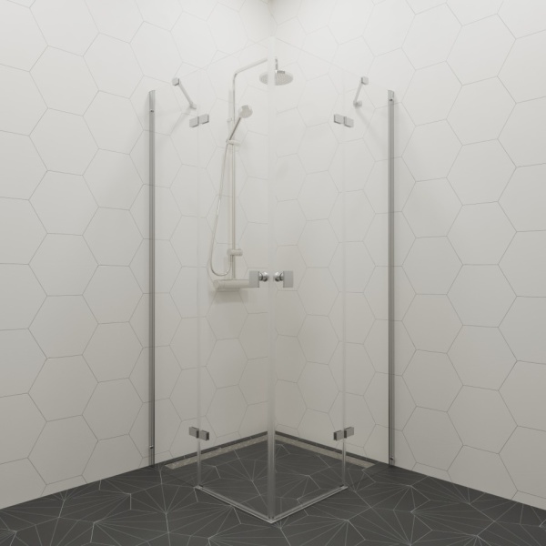 Душевая ширма Triton Дельта-Хром 90*90