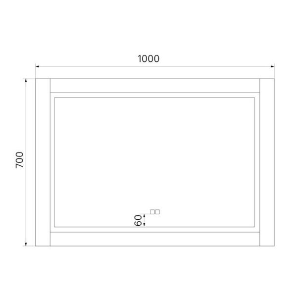 Зеркало с подсветкой IDDIS Oxford 100 ЗЛП112