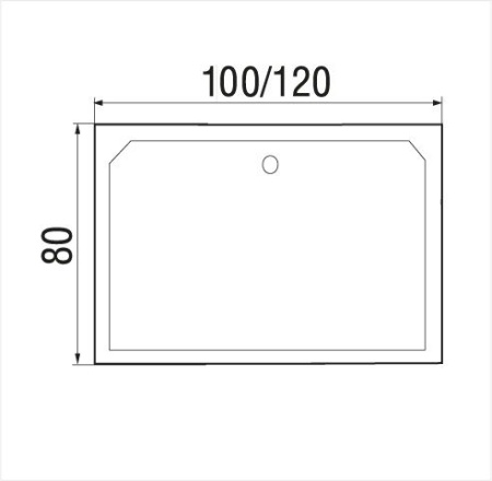 Поддон душевой Wemor 120/80/41 S прямоугольный 1200x800x410 мм