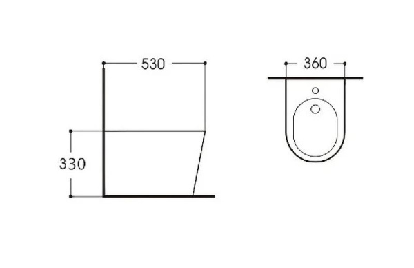 Биде подвесное Aquatek ВЕГА AQ1057-00