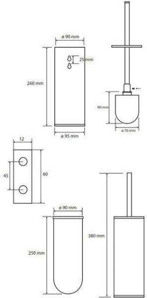 Ершик для унитаза Bemeta White 102313064