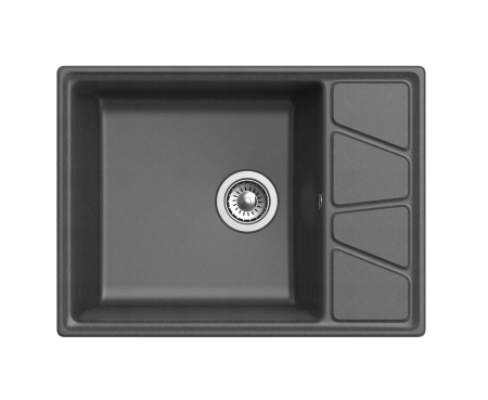 Кухонная мойка GranFest VERTEX V-680L графит