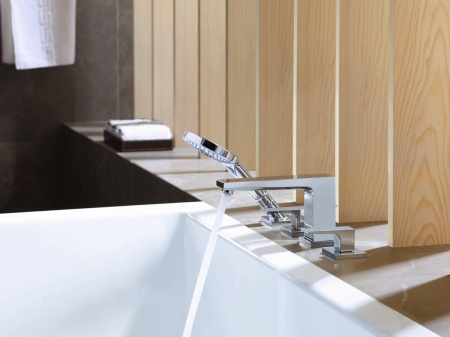 Hansgrohe Metropol Смеситель на край ванны на 4 отверстия хром 32552000