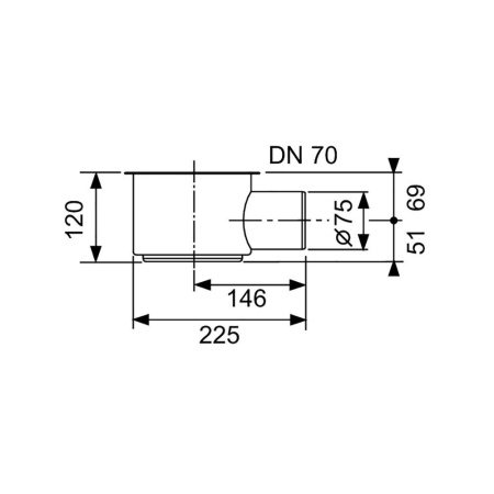 Сифон TECE TECEdrainline DN 70 1,2 л/с 650002