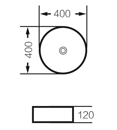 Раковина Grossman GR-3013BEM 400x400x120 бежевая матовая