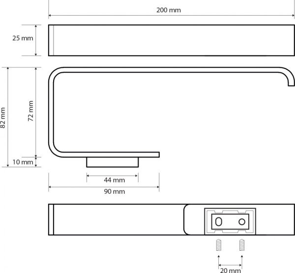 Держатель для полотенец Bemeta Solo 139104062