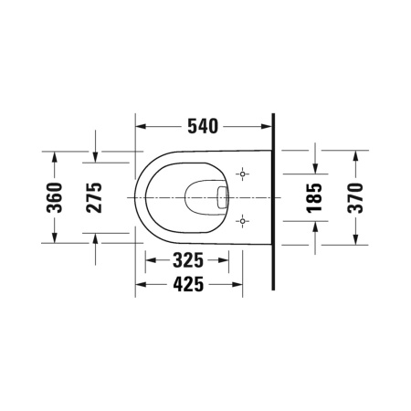 Duravit D-Neo Унитаз подвесной в комплекте с сиденьем Soft Close 45770900A1