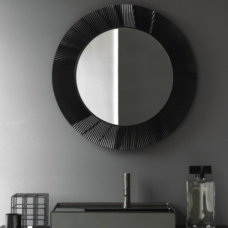 Laufen Kartell Зеркало круглое d=78см, настенное, без подсветки, цвет: черный 3.8633.1.091.000.1