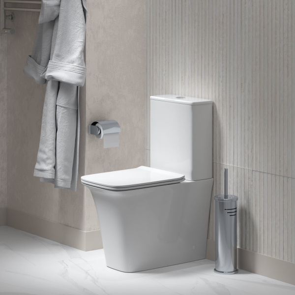 Унитаз Grossman Galaxy GR-4468S (620х345х800) напольный безободковый с тонкой крышкой