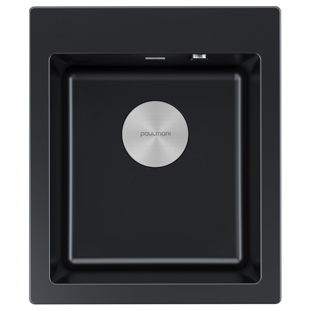 Мойка KANTE 40, IT-GRANIT, PM104249-BLM, черный, 415х490 мм, Paulmark
