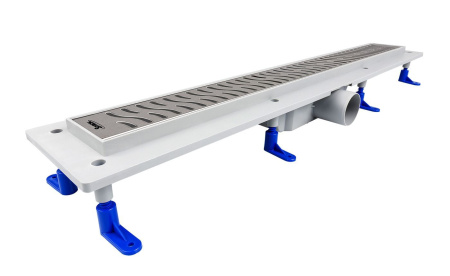 Душевой уголок Ambassador Diamond 12011103L-ST3, квадратный, линейный трап, 100х100