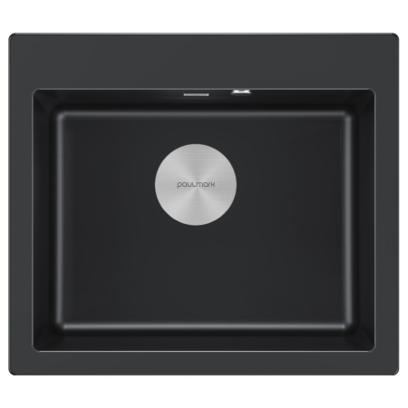 Мойка KANTE 60, IT-GRANIT, PM106052-BLM , черный, 600х520 мм, Paulmark