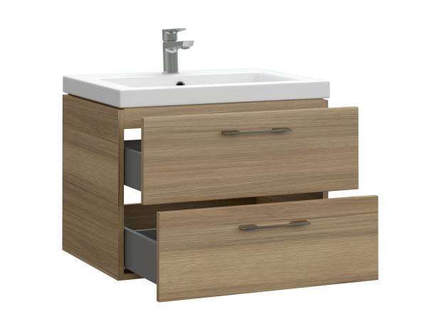 Тумба под раковину подвесная Cersanit LARA 60 для COMO 60 орех, 64134