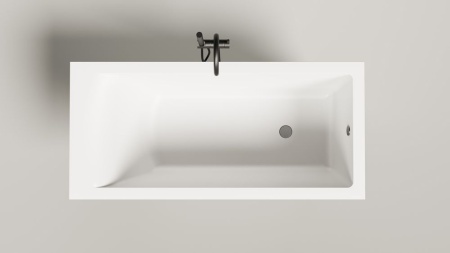 Ванна встраиваемая Salini CASCATA 150x70, S-Sense, матовый белый 105011M