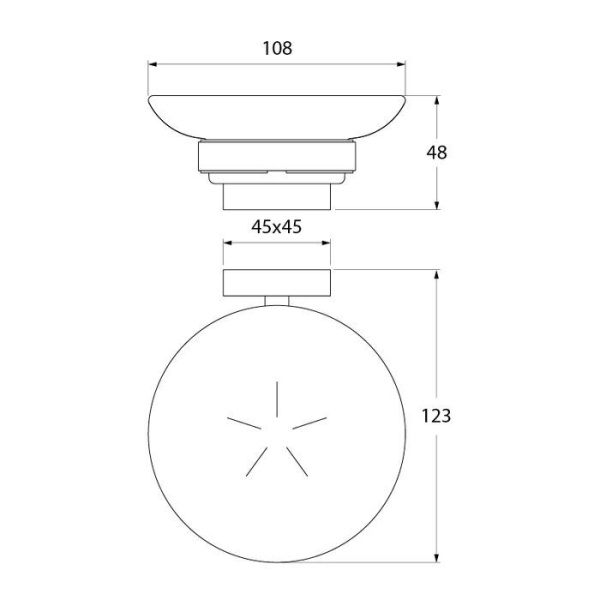 Мыльница IDDIS Edifice матовое стекло латунь EDIMBG0i42